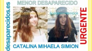 Cartel difundido por la Guardia Civil para encontrar a la menor