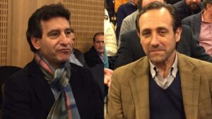 Company y Bauz&aacute;, durante la Junta de este jueves