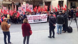 CCOO UGT manifestaci&oacute;n