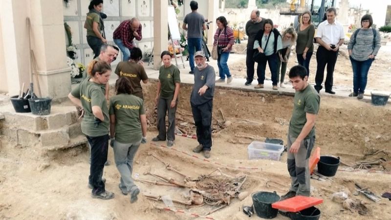 exhumación de la fosa común de Porreres Guerra Civil franquismo
