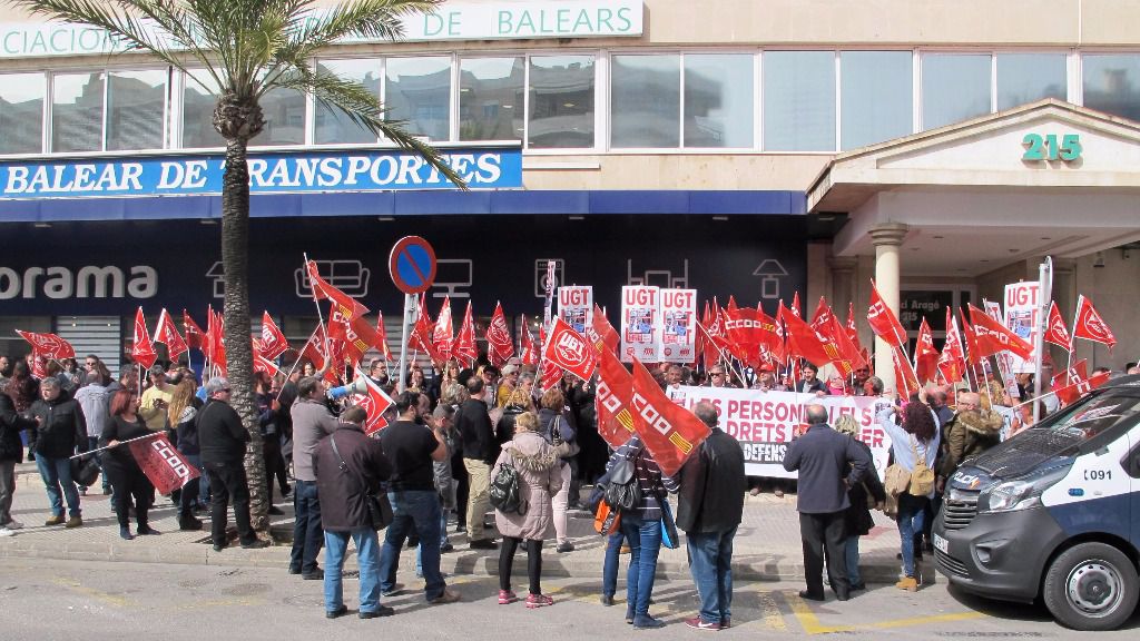 protesta CCOO Ugt