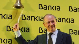 Rodrigo Rato, el d&iacute;a que Bankia sali&oacute; a Bolsa