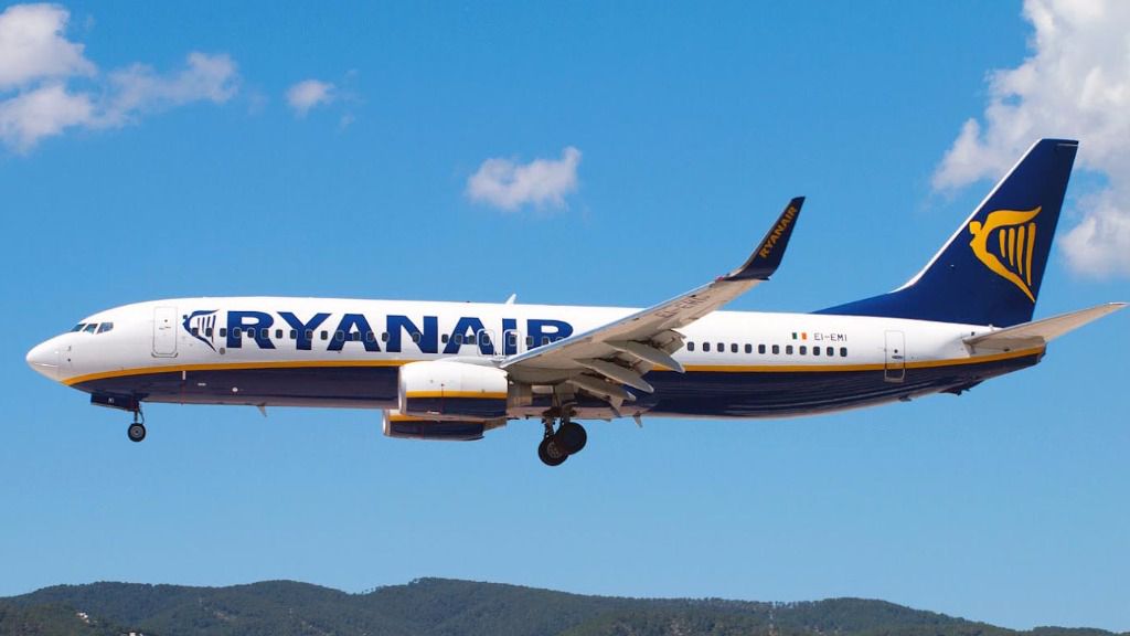 avion aterriza Ryanair