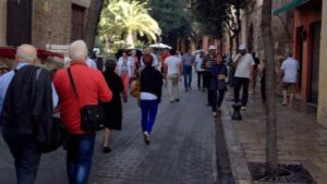 turistas en palma