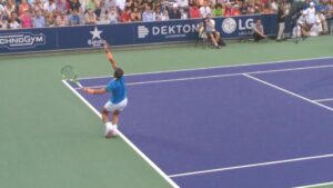 Rafa Nadal durante el encuentro