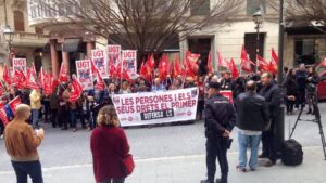 CCOO UGT manifestaci&oacute;n