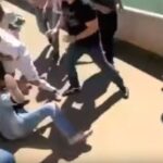 Hubo patadas, puñetazos e insultos