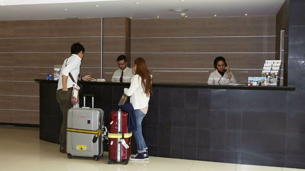 Recepción de hotel