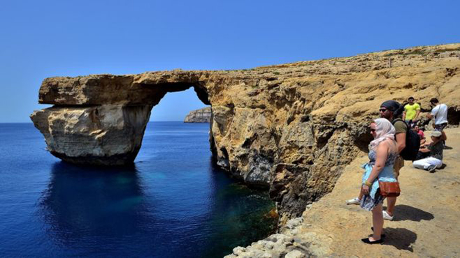 la Ventana Azul era un icono de Malta y de todo el Mediterráneo