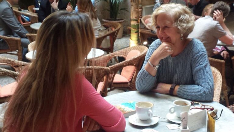 Un momento de la entrevista con esta 'embajadora' de Mallorca en el mundo