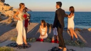 boda sobre cristales