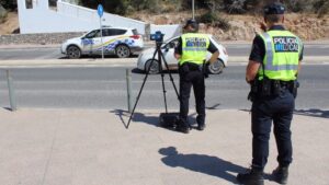 radar de mano policia local