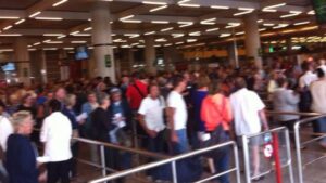 Huelga en aeropuerto