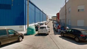 Una de las calles afectadas