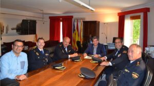 Reuni&oacute;n entre el Ajuntament y la c&uacute;pula de la Polic&iacute;a Nacional