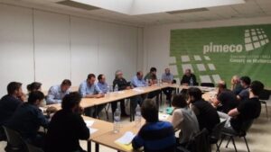 Imagen de la asamblea en la sede de Pimeco
