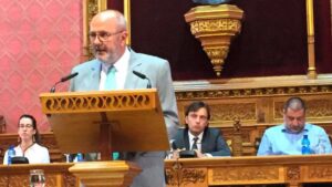 Un momento de la intervenci&oacute;n del presidente