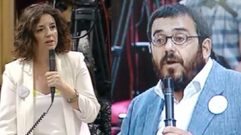 La diputada Mercadal (PP) y el conseller Vidal, cara a cara en el Parlament