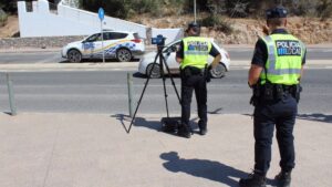 radar de mano policia local