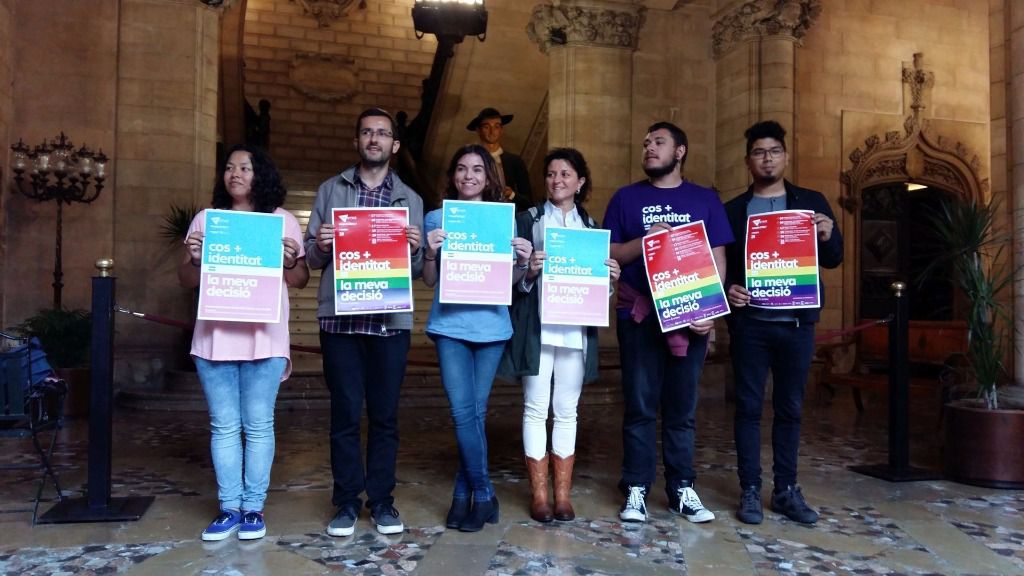 Presentación de la campaña LGTBI en Cort.
