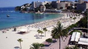 Imagen de la playa de Son Maties, en Calvi&agrave;