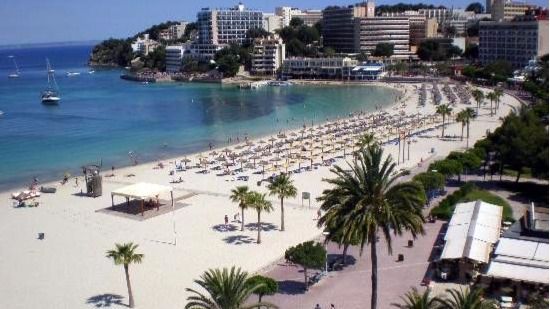 Imagen de la playa de Son Maties, en Calvià