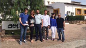 Rosa Estar&aacute;s en su visita a ASPACE