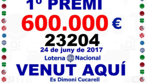 El n&uacute;mero se reparti&oacute; entre muchos vecinos del municipio