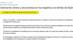 correcci&oacute;n efe