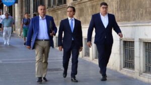 &Aacute;lvaro Gij&oacute;n a su llegada a los juzgados