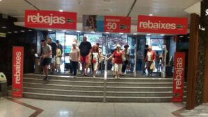 Imagen de este viernes en unos grandes almacenes