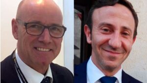 Bernard&iacute; Vives, alcalde de Llucmajor, y Rafel Fern&aacute;ndez, de Capdepera