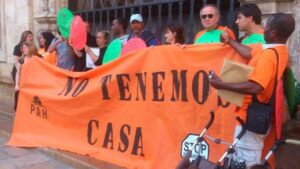 Imagen de archivo de manifestaci&oacute;n de la PAH en Cort