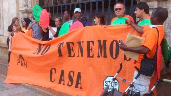 Imagen de archivo de manifestación de la PAH en Cort