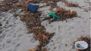 basura suciedad playa