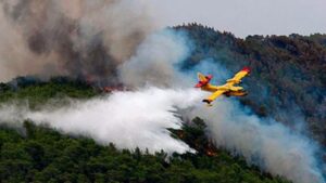 Hidroavion incendio