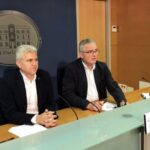 Imagen de Melià y Font en una comparecencia en el Parlament