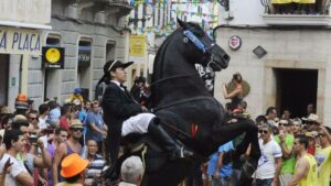 Imagen del 'Jaleo' de las fiestas de Sant Lloren&ccedil; (Menorca)