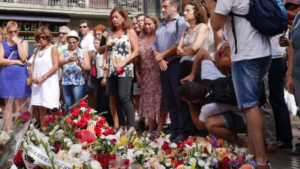 Francina Armengol ha visitado el memorial a las v&iacute;ctimas de los atentados