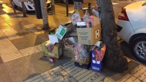 basuras en la calle