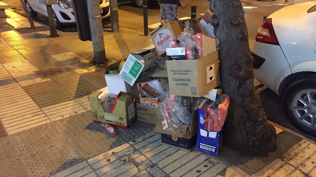 basuras en la calle