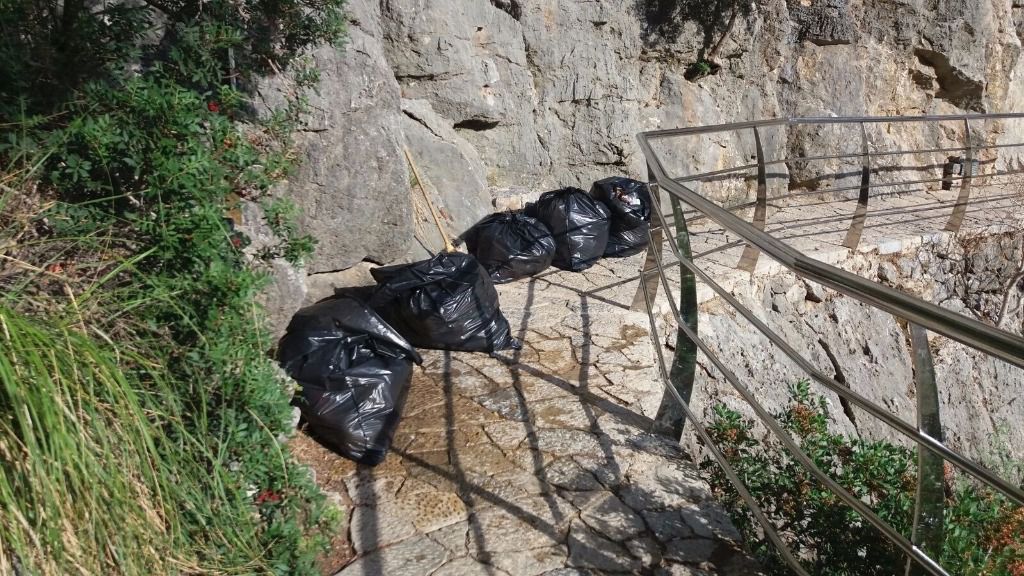 Imagen de los 0,2 metros cúbicos recogidos