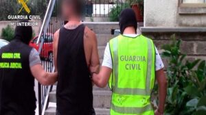 Imagen de uno de los detenidos por la Guardia Civil