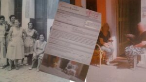 Imagen de 1960, solicitud entrada a registro y dos de las afectadas