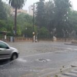 La lluvias han dejado las calles anegadas