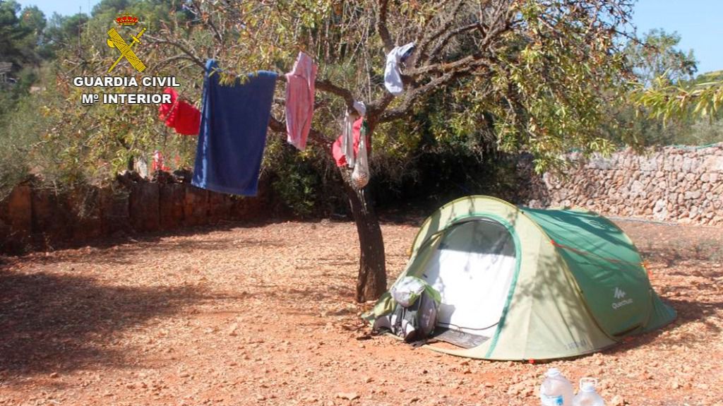 Camping ilegal de Algaida en el que se pagaban hasta 40 euros por persona y día