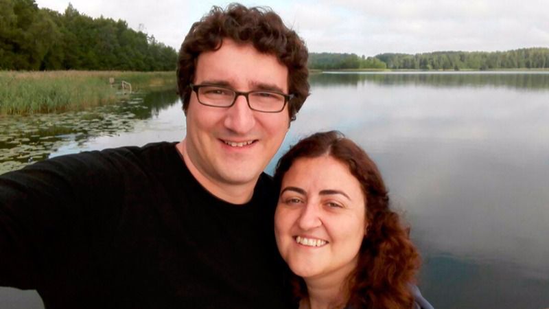 El diputado de Més Toni Reus y su pareja