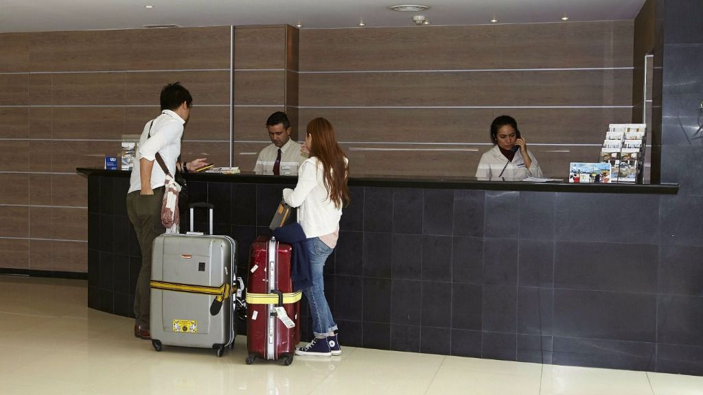 Recepción de hotel