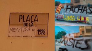 Pintadas en Capdepera (izquierda) y las de Manacor (derecha)