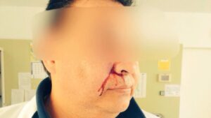 Imagen del m&eacute;dico agredido, A. Vega